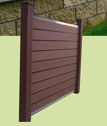Valla de madera plástica de 120x120 mm para poste impermeable de jardín WPC